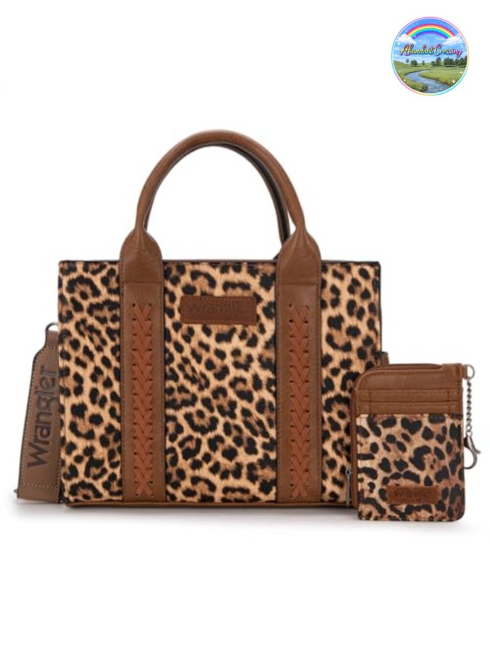 Wrangler Western Tote Bag Satchel Top-Handle with Card Holder